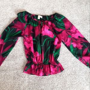 Michael Kors orchid floral blouse
